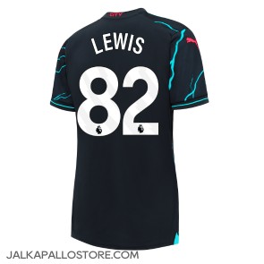 Manchester City Rico Lewis #82 Kolmaspaita Naisten 2023-24 Lyhythihainen
